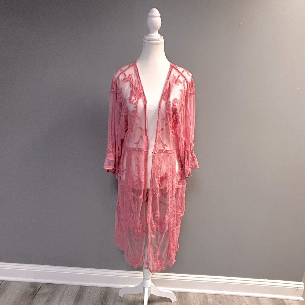 NWT Lauren Conrad Lace Swim Cover-Up in Baby Rose.​​